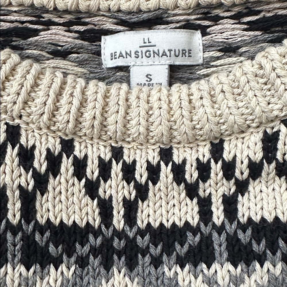 Women's Signature Cotton Fisherman Tunic Sweater, Fair Isle - Picture 3 of 9